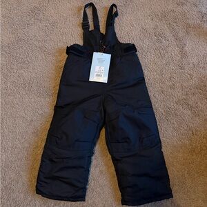 2T NWT Kids Black Snow Pants Toddler